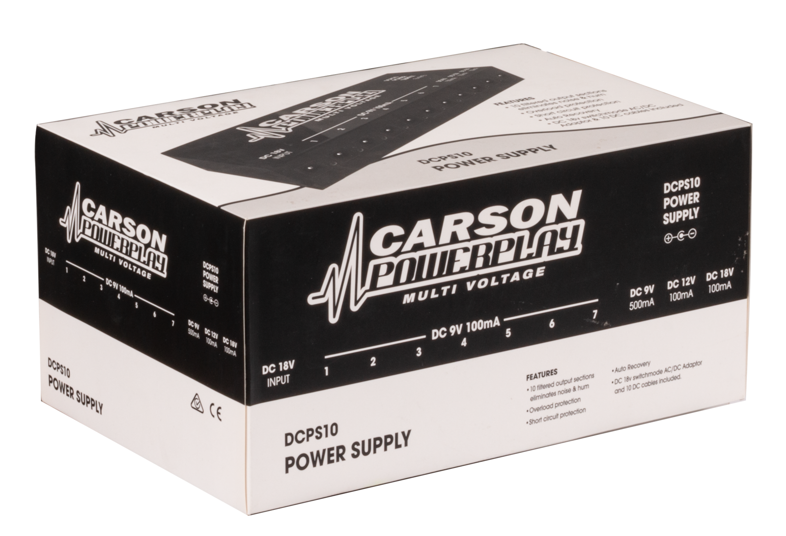 Carson DCPS10 Filtered Pedal Power Supply
