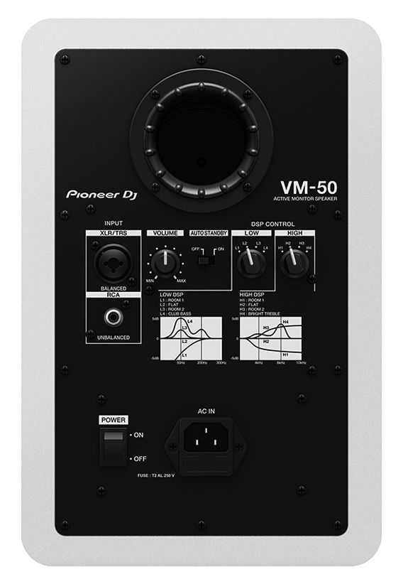 Pioneer VM-50-WH Active Monitor Speaker (Each)