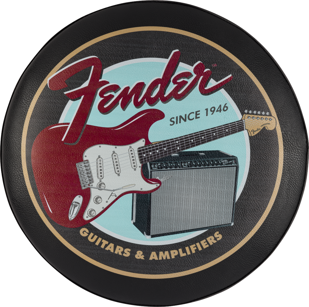 Fender Guitars & Amps Pick Pouch Bar Stool - 24"