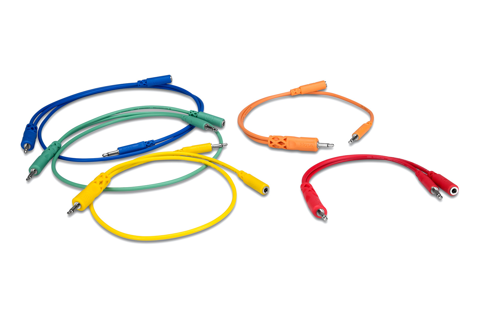 Hosa CMM500YMIX Hopscotch Patch Cables Mixed