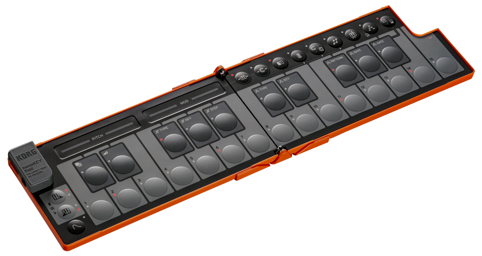 Korg nanoKEY Fold Lava Orange