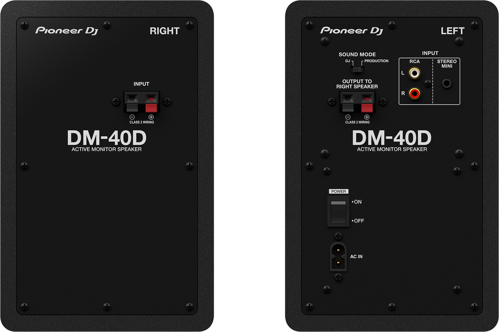 Pioneer DM-40D 4" Black (Pair)