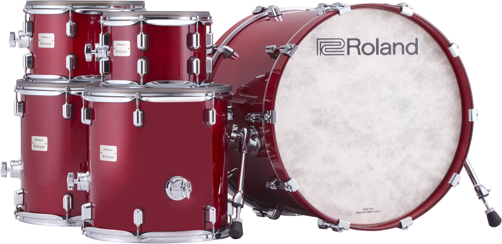 Roland VAD716 V-Drums Acoustic Design Gloss Cherry