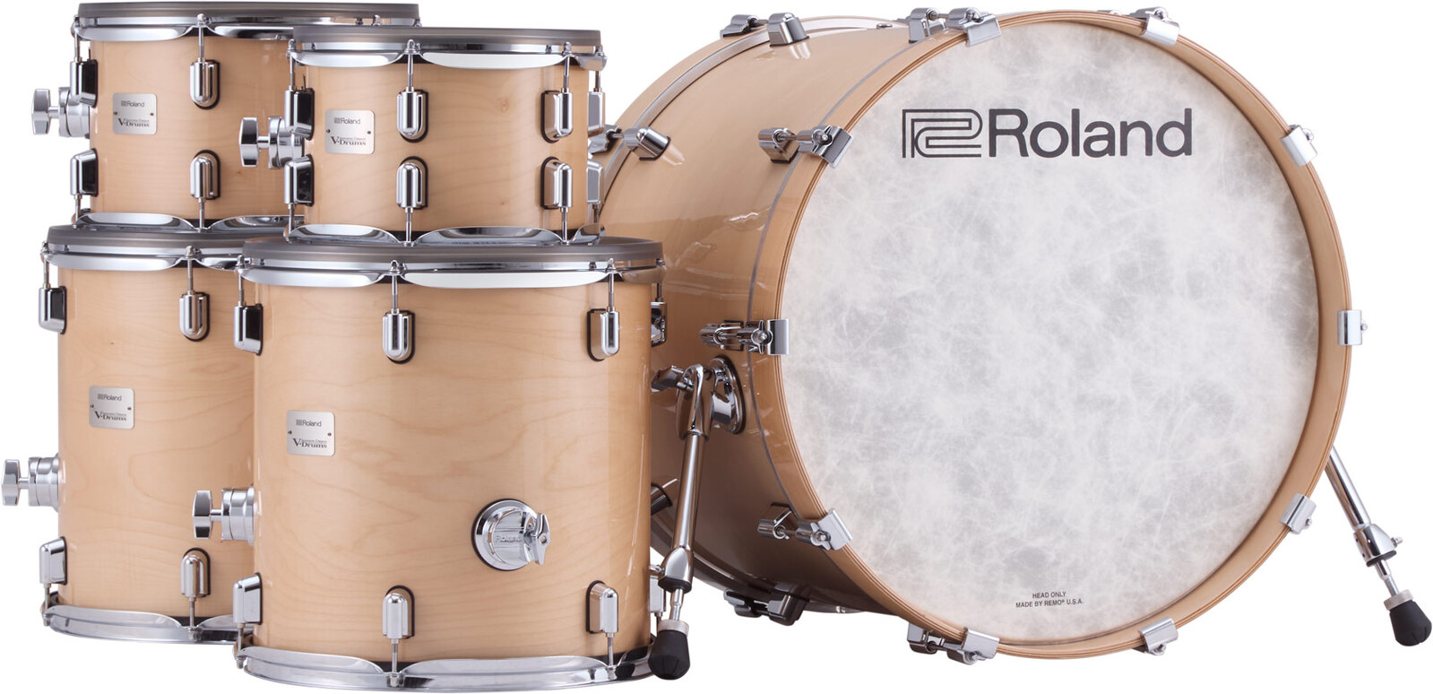 Roland VAD716 V-Drums Acoustic Design Gloss Natural