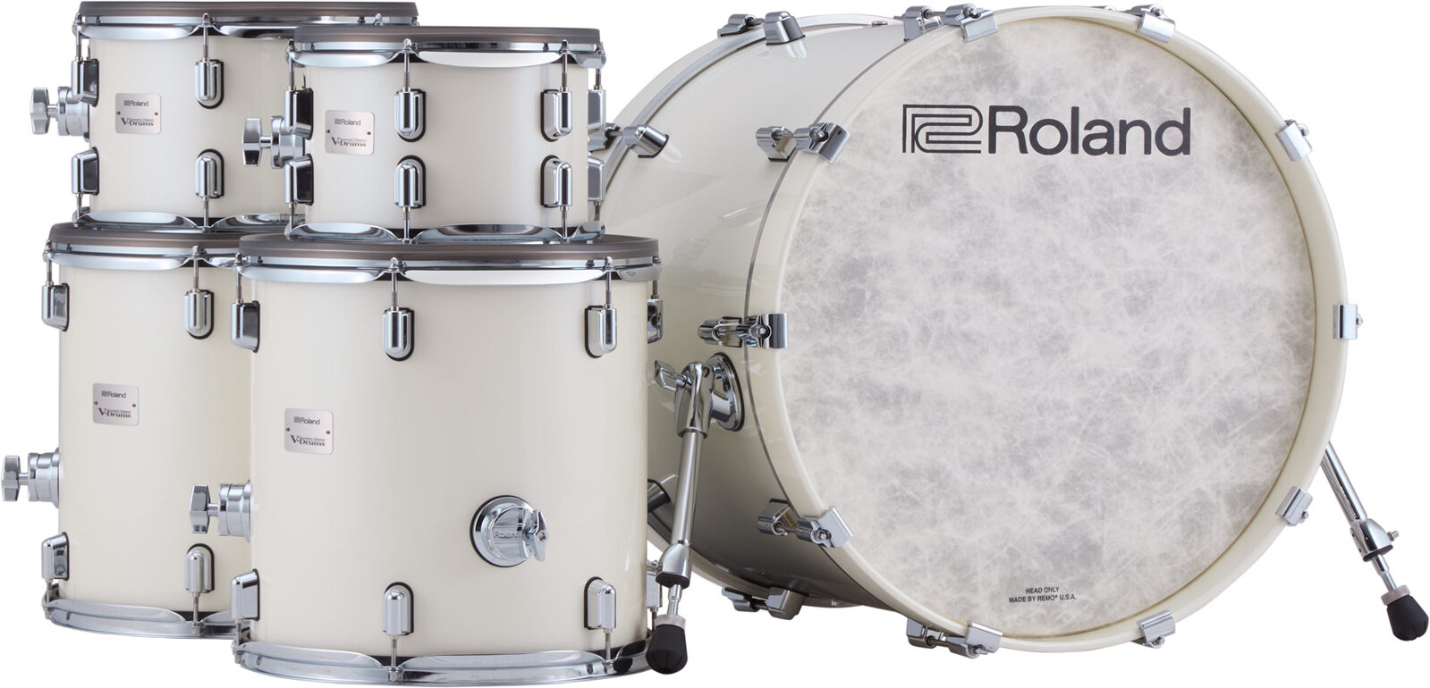 Roland VAD716 V-Drums Acoustic Design Pearl White