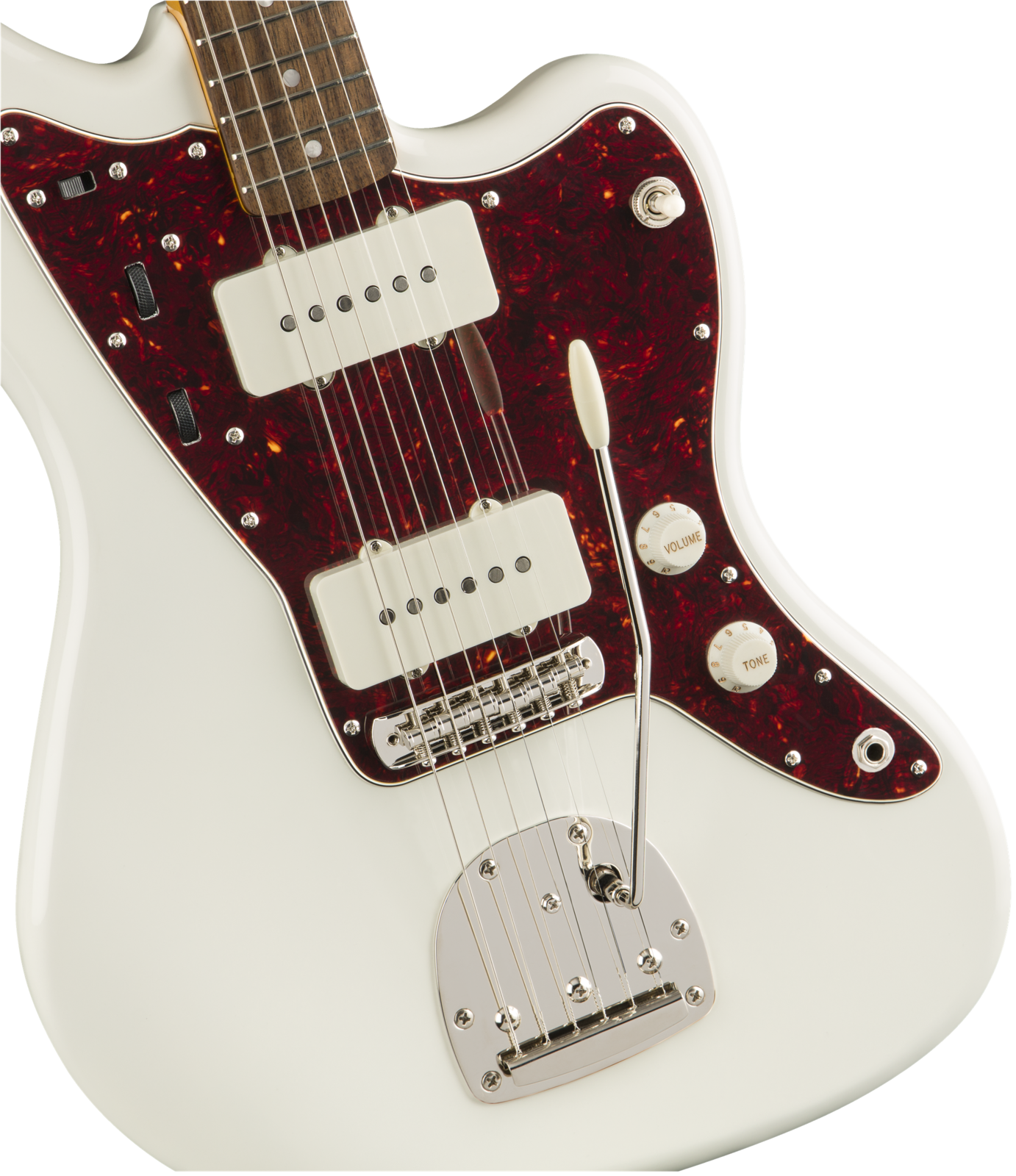 squire jazzmaster white