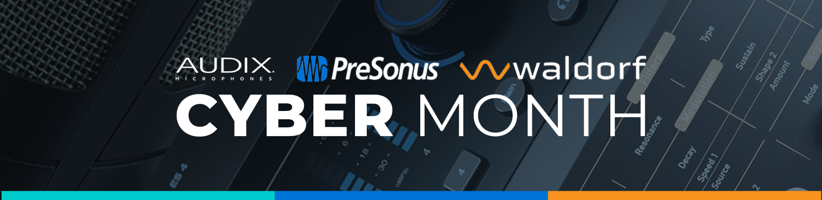 Audix, Presonus & Waldorf Cyber Month Deals