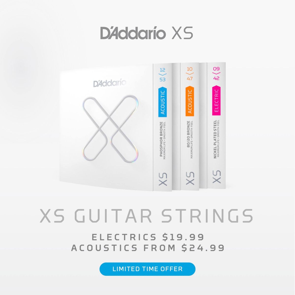 D'Addario XS Guitar Strings Q3 Sale