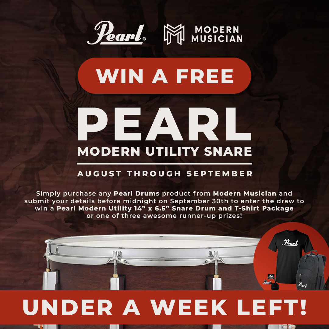 Free Pearl Snare Drum Competition - Under A Week Left!