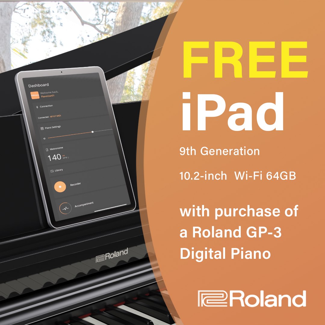 Roland GP-3 Digital Piano Free iPad Promo