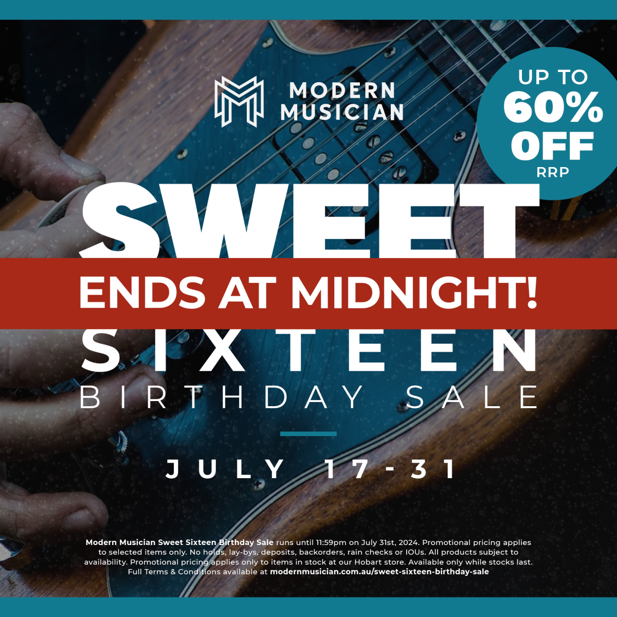 Sweet Sixteen Sale Ends at Midnight!