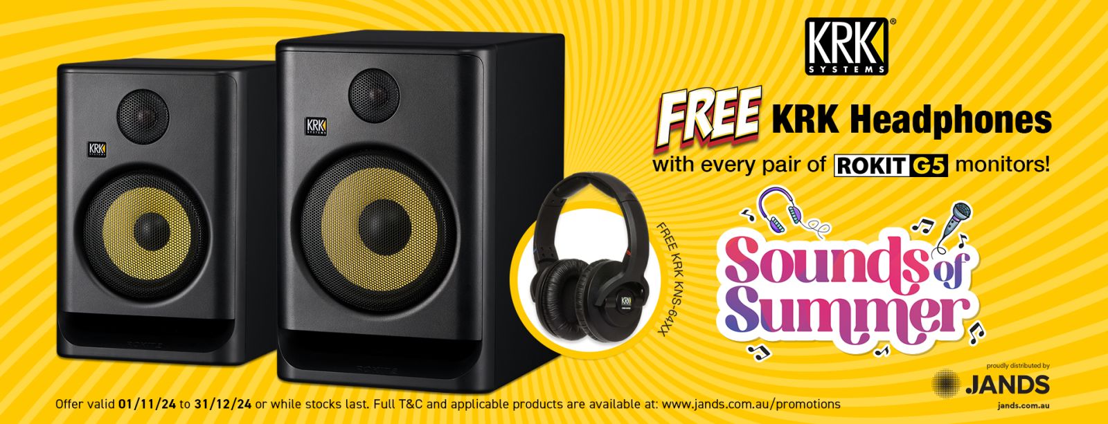 KRK Rokit G5 Free Headphones Promo