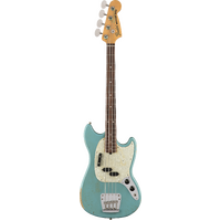 Fender JMJ Road Worn Mustang Bass Faded Daphne Blue