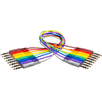 Hosa CSS830 Balanced Patch Cables 1ft - 8 Pack