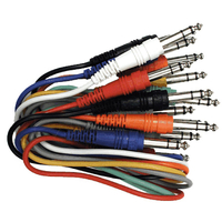 Hosa CSS845 Balanced Patch Cables 1.5ft - 8 Pack