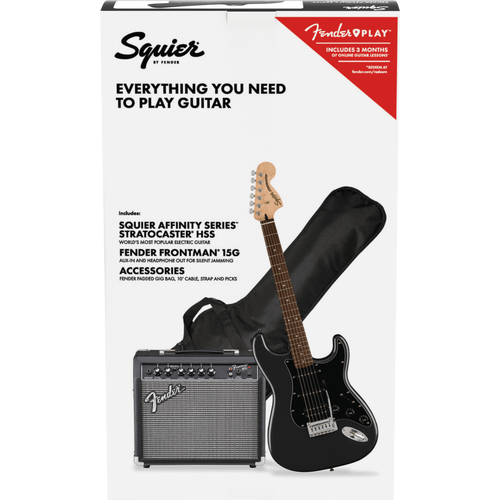 Squier Affinity Stratocaster HSS Pack Charcoal Frost Metallic