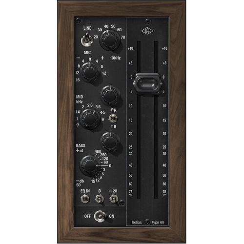 Universal Audio UAD Helios Type 69 Preamp and EQ Collection