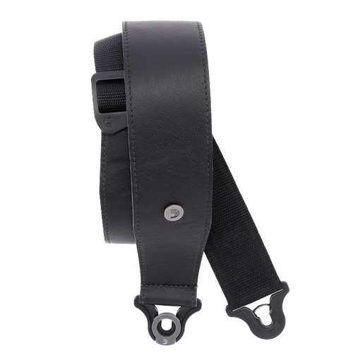 D'Addario 2.5" Comfort Leather Auto Lock Strap Black