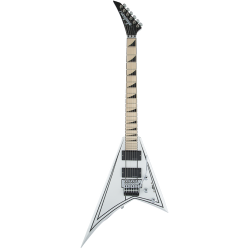 Jackson X Series Rhoads RRX24M Snow White w/ Black Pinstripes