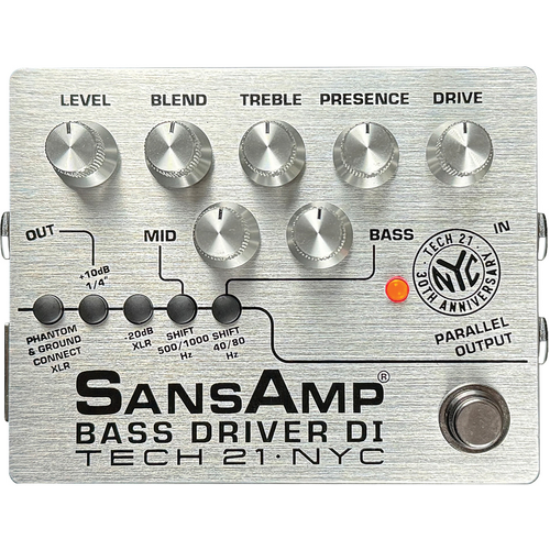 Tech 21 SansAmp Bass Driver DI Ltd Ed 30th Anniversary