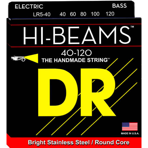 Dr Strings LR5-40 Hi-Beams 5-String Bass 40-120