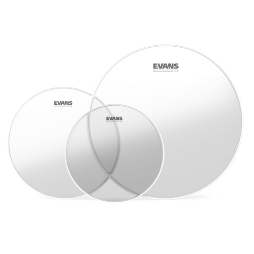 Evans G2 Clear Standard Tom Pack 12/13/16 ETP-G2CLR-S