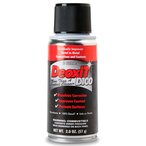 Hosa D100S2 CAIG DeoxIT Contact Cleaner 100% Spray 2oz