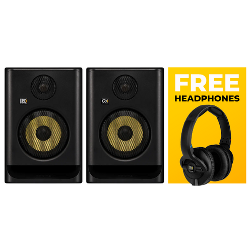 KRK Rokit 5 Generation 5 5" Pair + Free Headphones