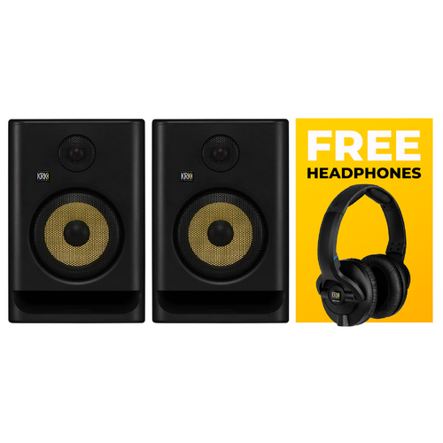 KRK Rokit 7 Generation 5 7" Pair + Free Headphones