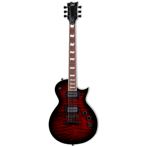 LTD EC-256QM See Thru Black Cherry Sunburst