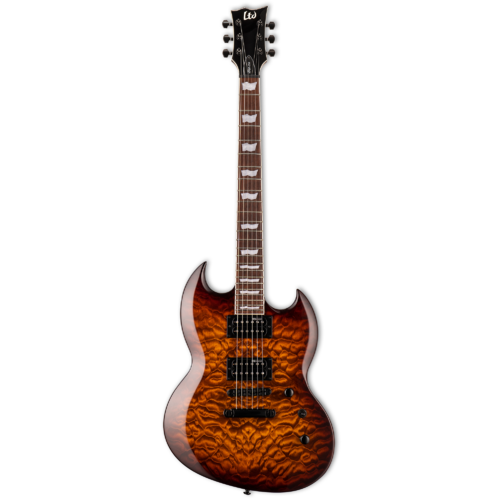 LTD Viper-256 Dark Brown Sunburst