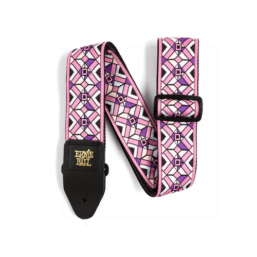 Ernie Ball Kaleidoscope Pink Jacquard Strap