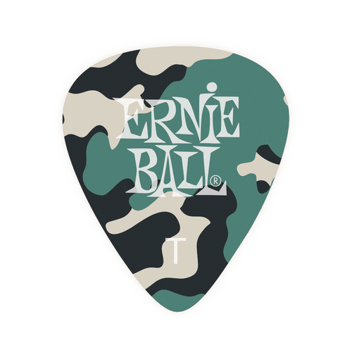 Ernie Ball Thin Camouflage Picks 12 Pack