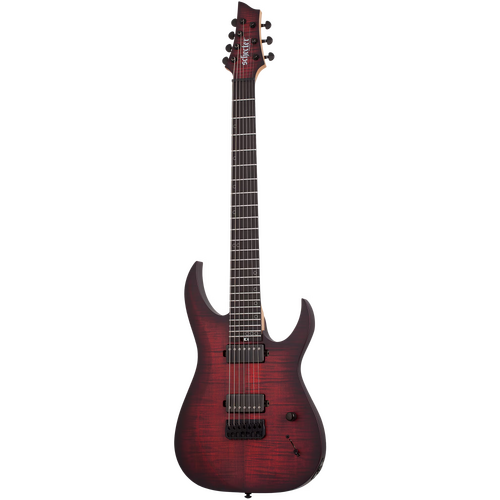 Schecter Sunset-7 Extreme Scarlet Burst