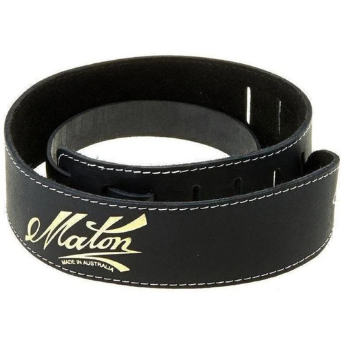 Maton Standard Leather Guitar Strap Black